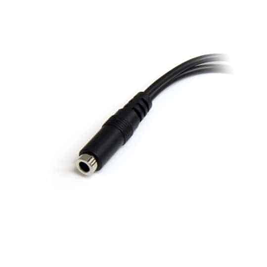 StarTech.com 3.5mm 4-Pin to 2x 3-Pin 3.5mm Headset Splitter